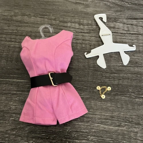 Vintage Barbie PINK Playsuit Set COMPLETE* 1960s Fashion w HTF Belt MINTY