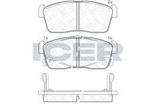 Bremsbelagsatz Vorne Sumitomo-System für Daihatsu Copen L88 Cuore VII ab 99->