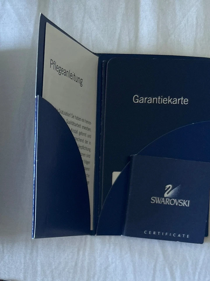 Swarovski Damen Halskette Herz Anhänger Rot Romantisch Strass 80cm - Bild 4 von 4