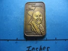 JIMMY DURANTE THE SCHOZZOLA ACTOR 1978 GREATHOUSE MINT RARE NICE BRONZE BAR #B