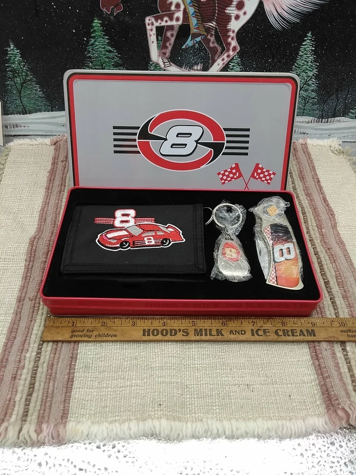 DALE WONHART JR. CUCHILLO. JUEGO LLAVERO Y BILLETERA NUEVO Foto 3 de 4