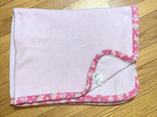 le bebe FAVORITE Pink Flower Elephant Baby Blanket