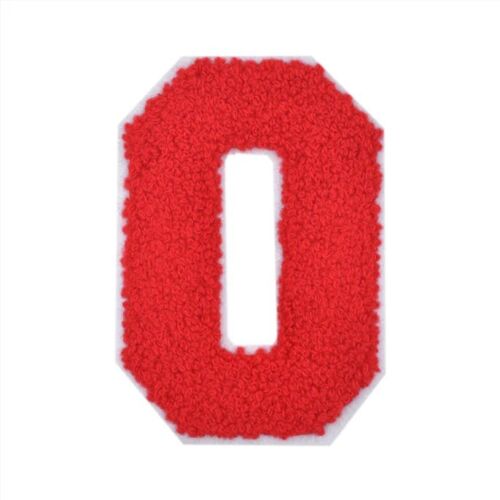 6" Red Varsity Alphabet Letters Chenille Iron-on Patch - Picture 16 of 27