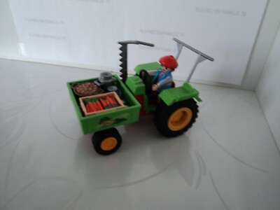 Pièce De Rechange Playmobil Pour Tracteur 3074 - Ferme Vintage (vache, Paysan) - Occasion