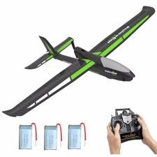 Volantexrc Ranger 600 RC Aircraft 2.4G 4CH Fixed Wing Green Plane w/3 Batteries