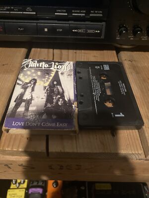 WHITE LION CASSETTE SINGLE LOVE DON'T COME EASY/OUT WITH THE BOYS Sounds Great!!