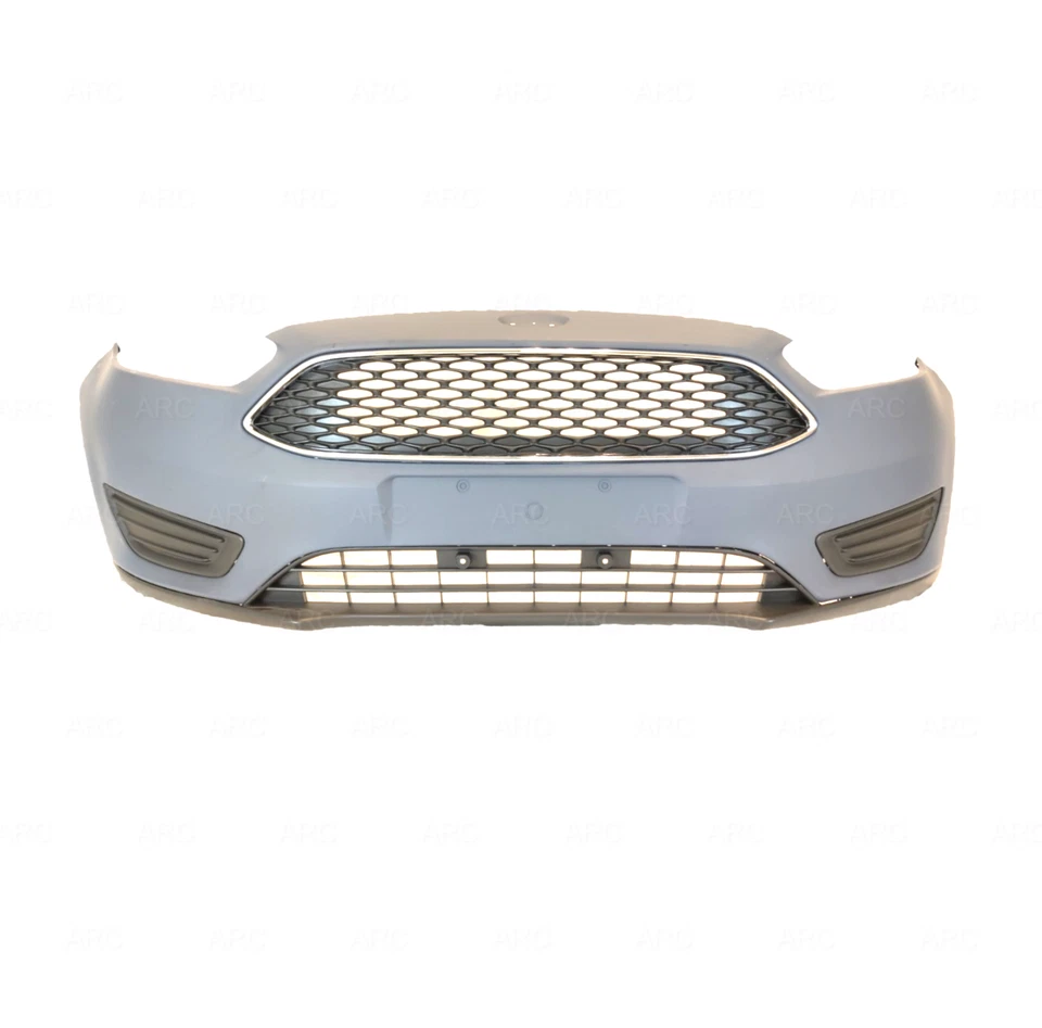 Front Bumper w/ Grill Grille Fog Light Cover For Ford Focus 2015 2016 2017 2018 - Image 3 of 3