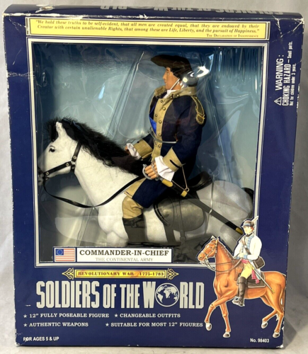 Soldiers Of The World Revolutionary War Commander-In-Chief Washington w/ Horse - Picture 1 of 8