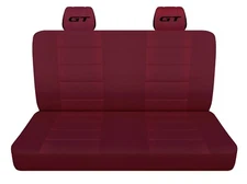 Customized Rear Seat Covers 2020 fits Dodge Charger GT Rear Burgundy Seat Covers
