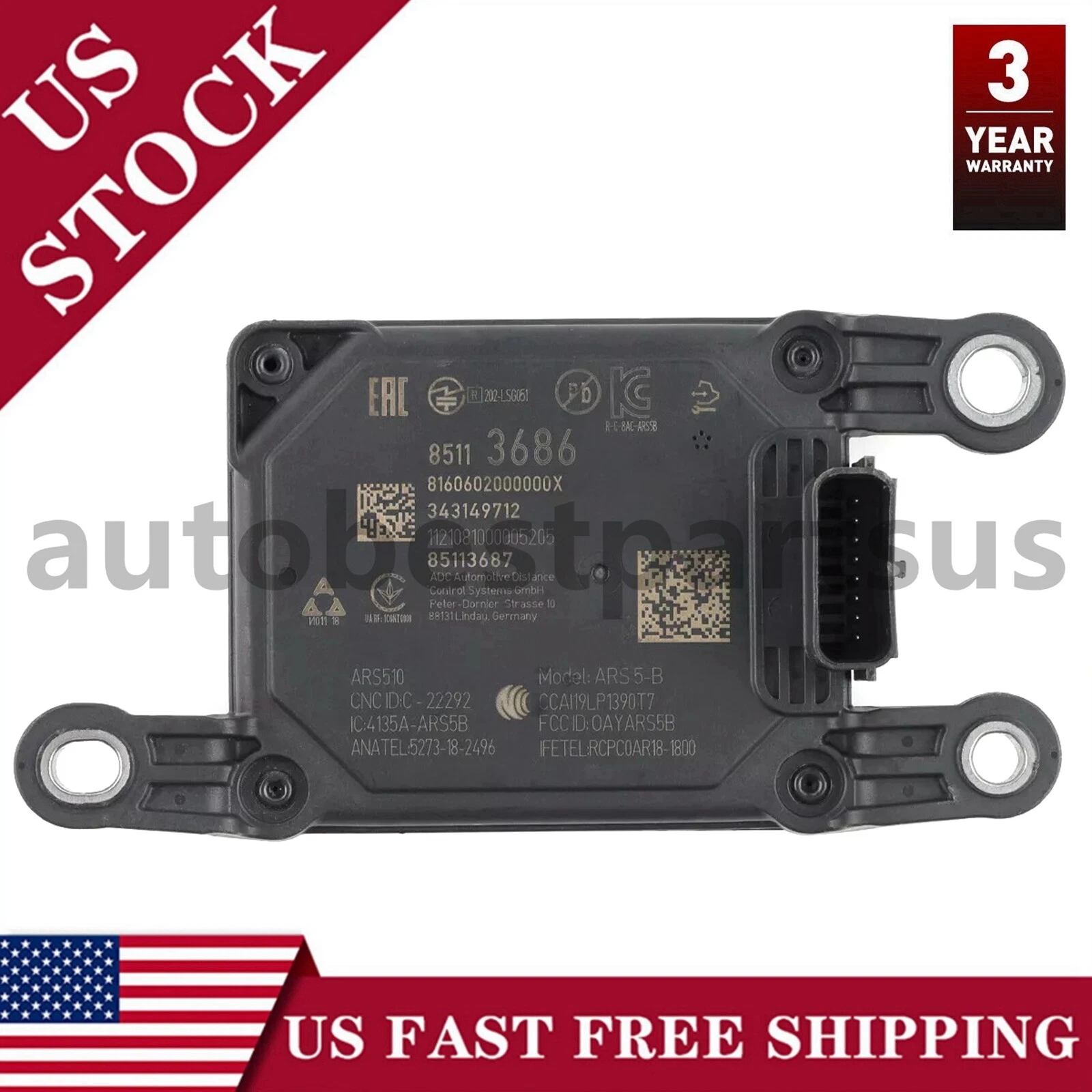 OEM Range Radar Sensor 85113686 For 2021-2023 Escalade Suburban Tahoe GMC Yukon
Opens in a new windo