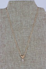 Swarovski Crystal Heart Pendant and Chain, Swan Tag, 4gr