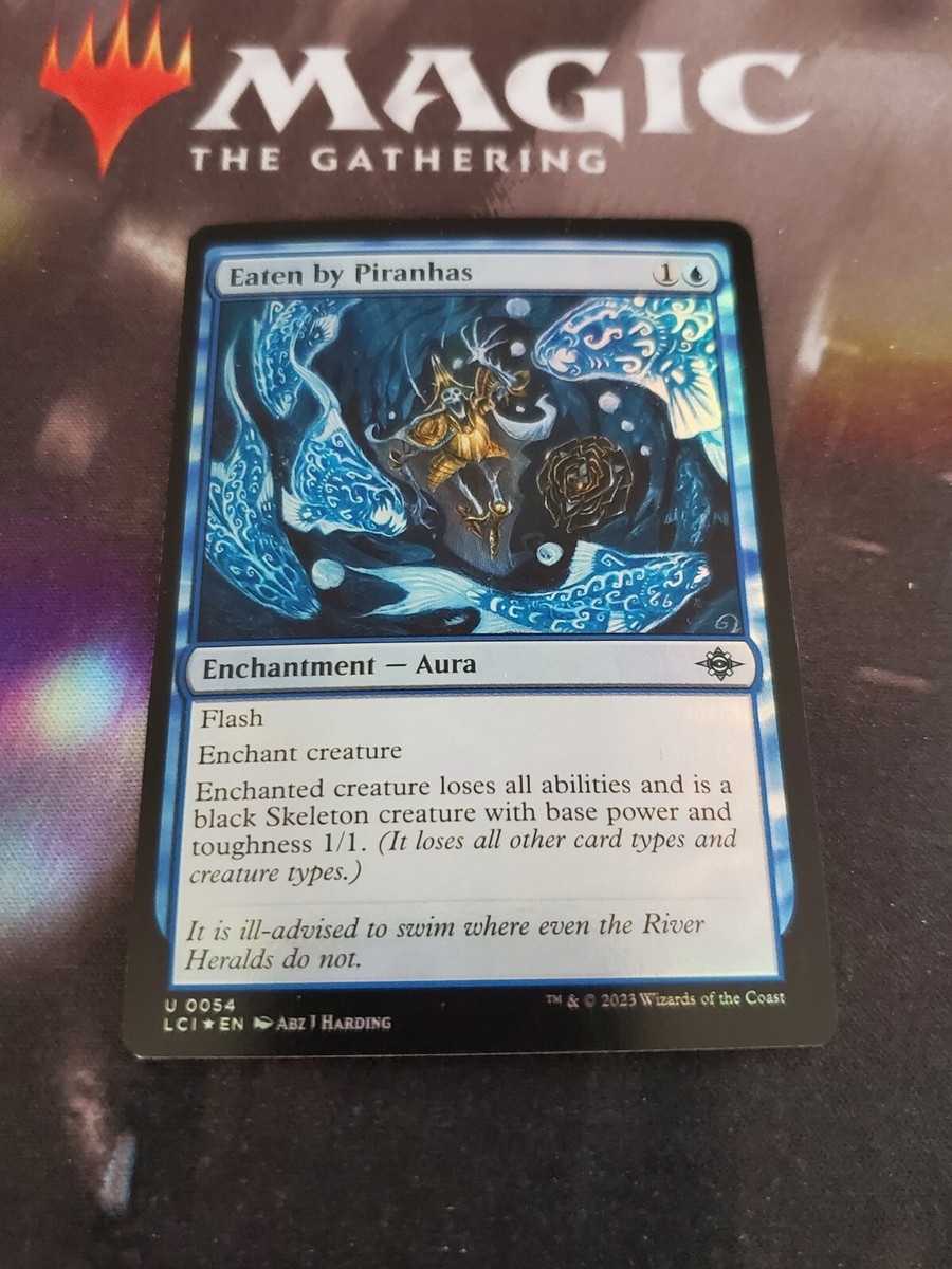 MTG. 2x Eaten by Piranhas. Foil. The Lost Caverns of Ixalan. Pack