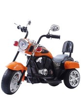 6V Battery Powered 3 Wheel Ride On Electric Ride On Orange Kids Motorcycle a 