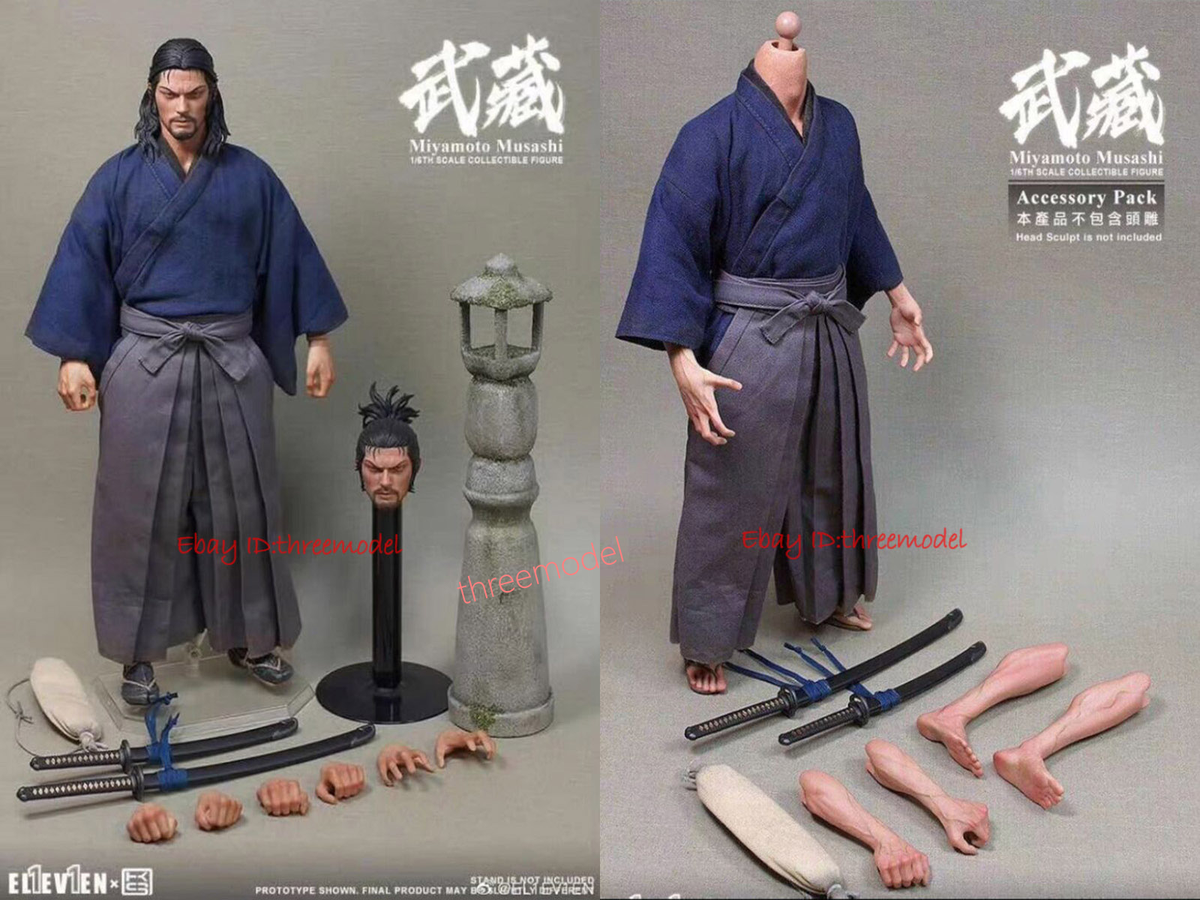 1/6DAMTOYS等フィギュアセット11体 Eleven Studio 1/6 Miyamoto Musashi Action Figures Collection Toys