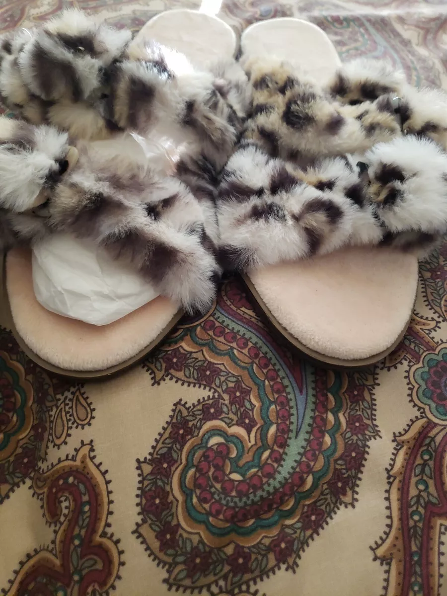Faux fur slide slippers loft sales