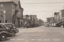 Iron River MI Main Street Vintage Cars Street...