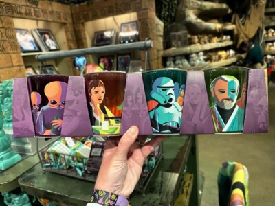 2023 Disney Parks Star Wars Set Of 4 Glasses Glass Cantina Jeff Granito New