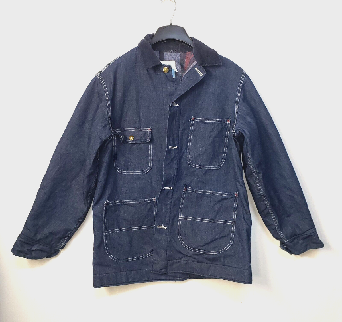 【エアーマン】Sears コーデュロイ ファイヤーマンジャケット 60s EUC Vintage Sears Chore Coat Barn Jacket Mens MEDIUM 38-40 Denim