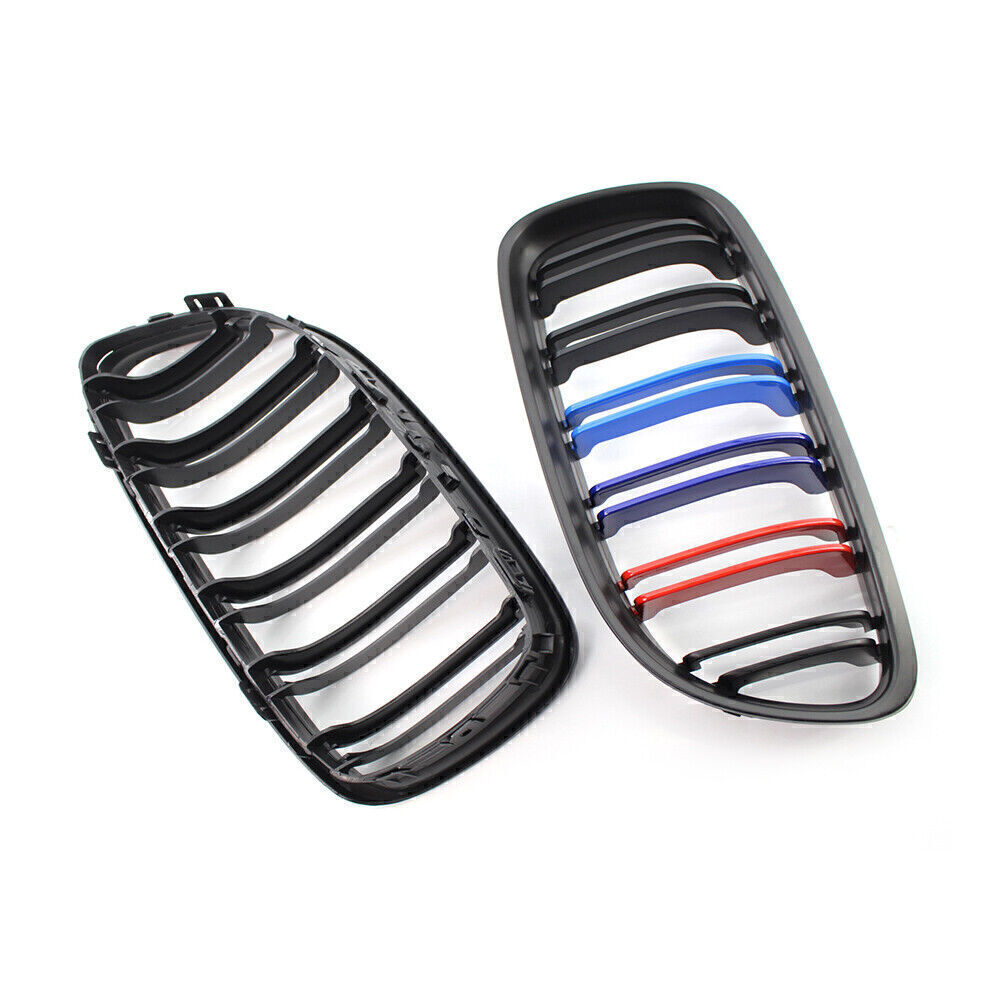 Parrilla Delantera De Riñón De Doble Línea Negro Brillante Para BMW E90 E91 Lci Serie 3 Sedan Wagon~p129690508