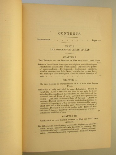 Charles Darwin The Descent of Man &Selection in Relation to Sex VG 1886 Appleton - Picture 6 of 6
