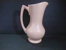 Vintage McCoy Art Pottery Mid-Century Modern Decorator 8" Pitcher Ewer Vase Nice