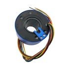 6Wires 380V AC/DC 10A 38.1MM Dia Metal Capsule Conductors Slip Ring Blue USA NEW