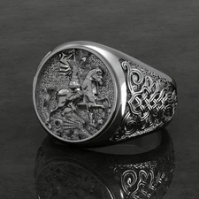 5 pcs Men's Ring  Wax patterns for lost wax casting jewelry _0483