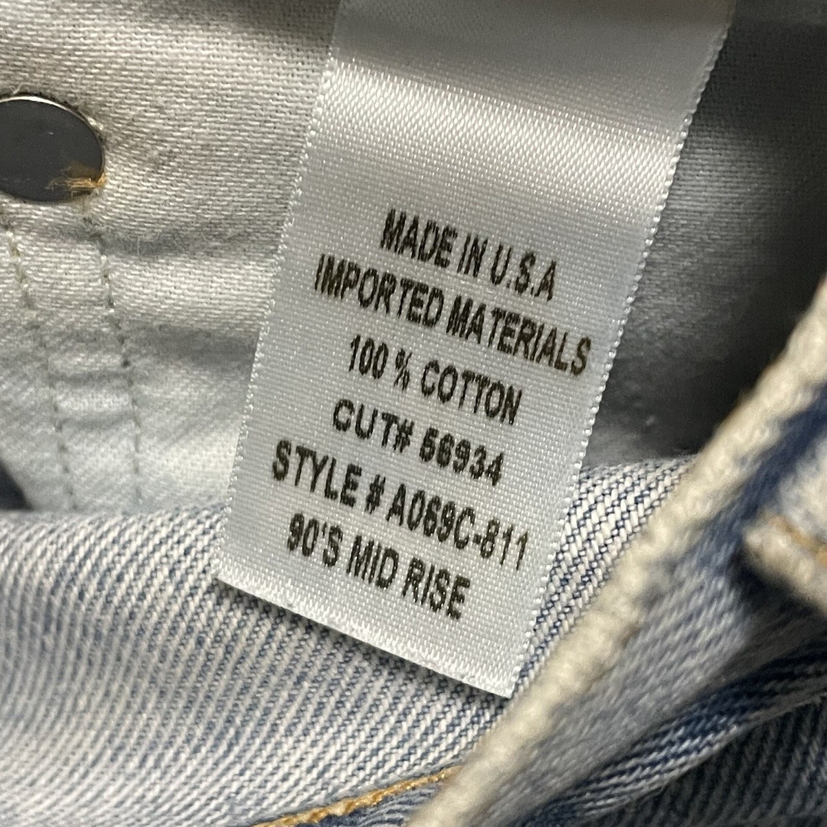Agolde 90s Jeans in Fall Out Distressed Mid Rise Loose Fit A069C