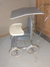 Vintage Stroll-O-Chair stroller with sunshade, adj back, & footrest