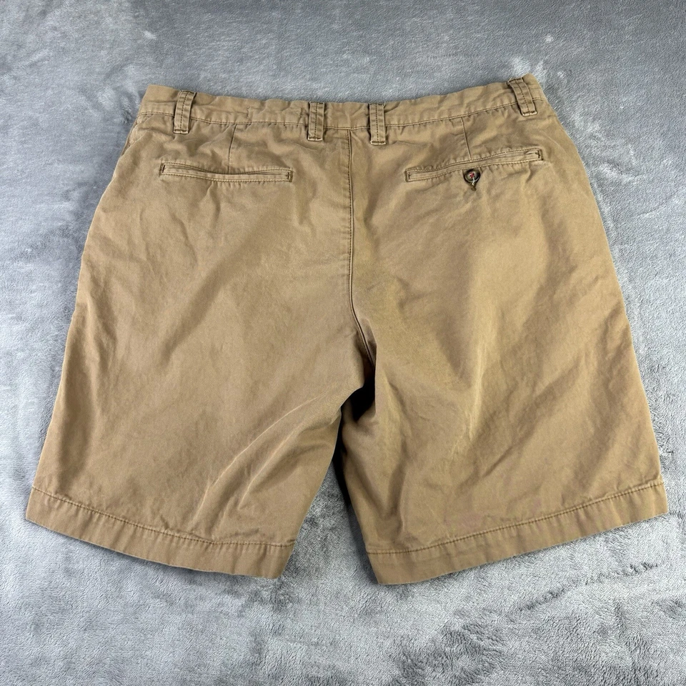 Pantalones Cortos Boden Para Hombre 36 x 9 Algodón Tostado Informales Frente Plano Chino Caqui Etiqueta 38 Foto 2 de 4