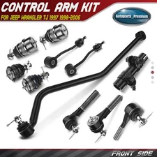 11x Front Stabilizer Bar End Link Tie Rod End Kit for Jeep TJ Wrangler 97-06 4WD