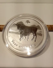 2009 Australia .999 Silver Year of The Ox Coin UNC
