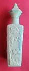 1972 Jim Beam Royal Oriental Jade Mint Milk Glass Floral Pagoda Decanter VINTAGE