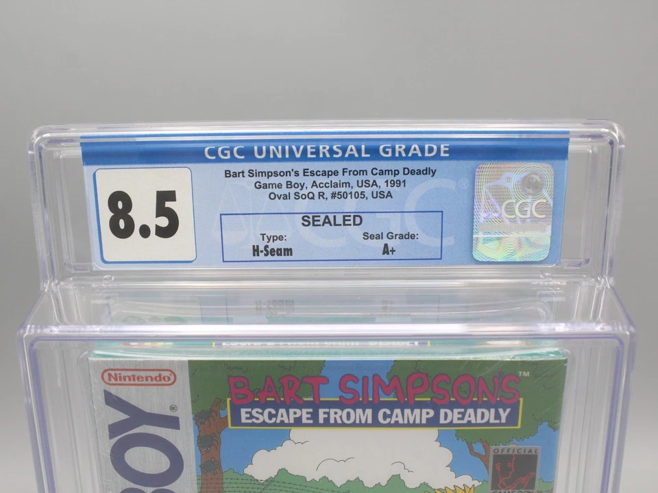 Bart Simpson's Escape from Camp Deadly Nintendo Game Boy New Sealed CGC 8.5 A+ - Image 2 of 4