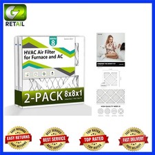 Durable 2-Pack MERV 8 HVAC Air Filters - Easy Installation  Long-Lasting