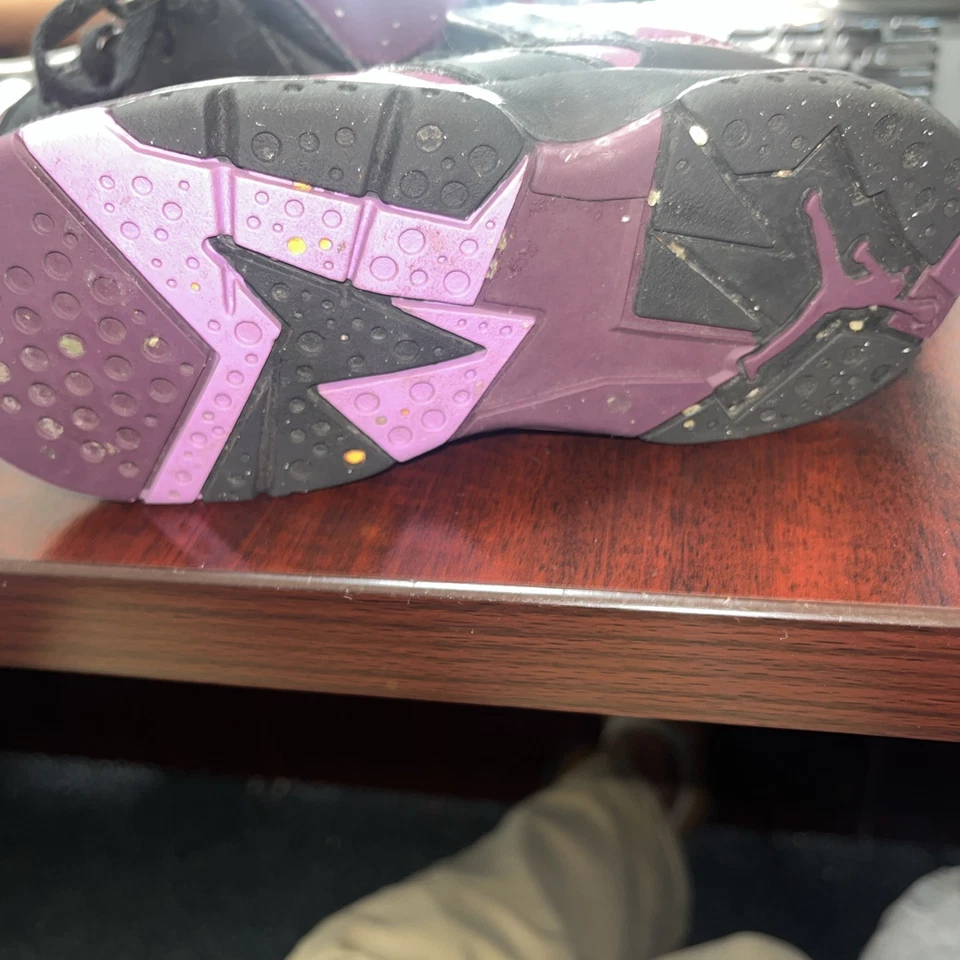 Nike Air Jordan 7 Retro Citrus Black Red Boys Size 10C Athletic Shoes Sneakers - Image 3 of 4