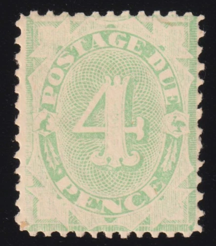 ACSC D59 - 1907 Australia 4d Light Green Postage Due Stamp MNH - SG D56 - E39