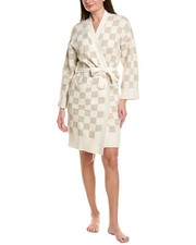 Barefoot Dreams Cozychic Cotton Checkered Robe Women's