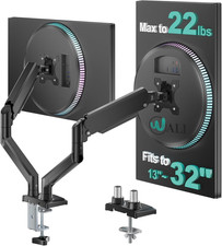 Adjustable Dual Monitor Arm for 13-32 Inch Screens, 22 Lbs per Arm