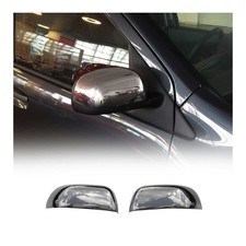 Spiegelkappen Spiegelabdeckung für Dacia Dokker 2012-2021 Edelstahl Silber 2tlg