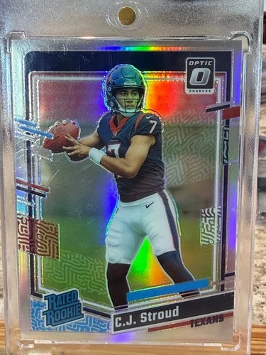 2023 Optic CJ Stroud Holo Prizm Rated Rookie Mint! Sharp! Centered!
