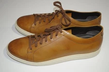 ALLEN EDMONDS Canal Court Men's Brown Leather Sneakers US 12 E