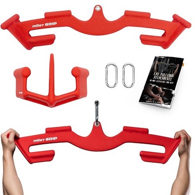MOST GRIP LAT Pull Down Bars Set - Triangular Stability Pulldown Attachment
