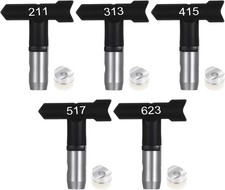 Graco Paint Sprayer Tips, 5 Pcs Airless Paint Sprayer Tips Set 211/313/415/517/