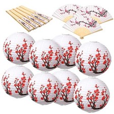 16 Pcs Cherry Blossom Decoration Includes 8 Chinese Japanese Cherry Blossom