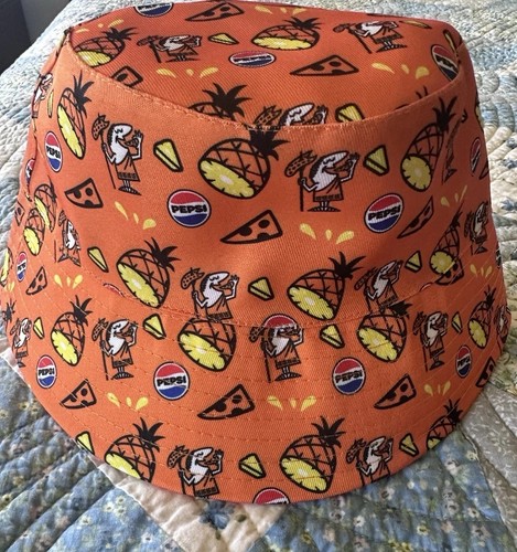 Pineapple Pepsi Bucket Hat Limited Edition Little Caesars Reversible 2024 - Picture 2 of 6