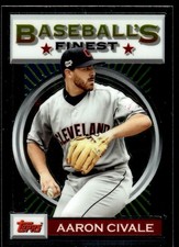 2020 Topps Finest Flashbacks Aaron Civale Cleveland Indians #46