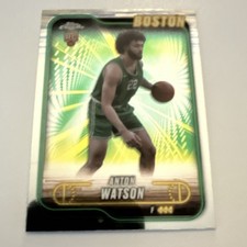 Topps 2024-25 Chrome Anton Watson Boston Celtics Rookie Basketball Card #107