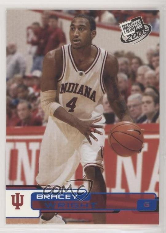 2005-06 Press Pass Blue Bracey Wright #B40 Rookie RC ab2