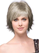 Noriko Sky Synthetic Wig by Rene of Paris - Sandy Silver
